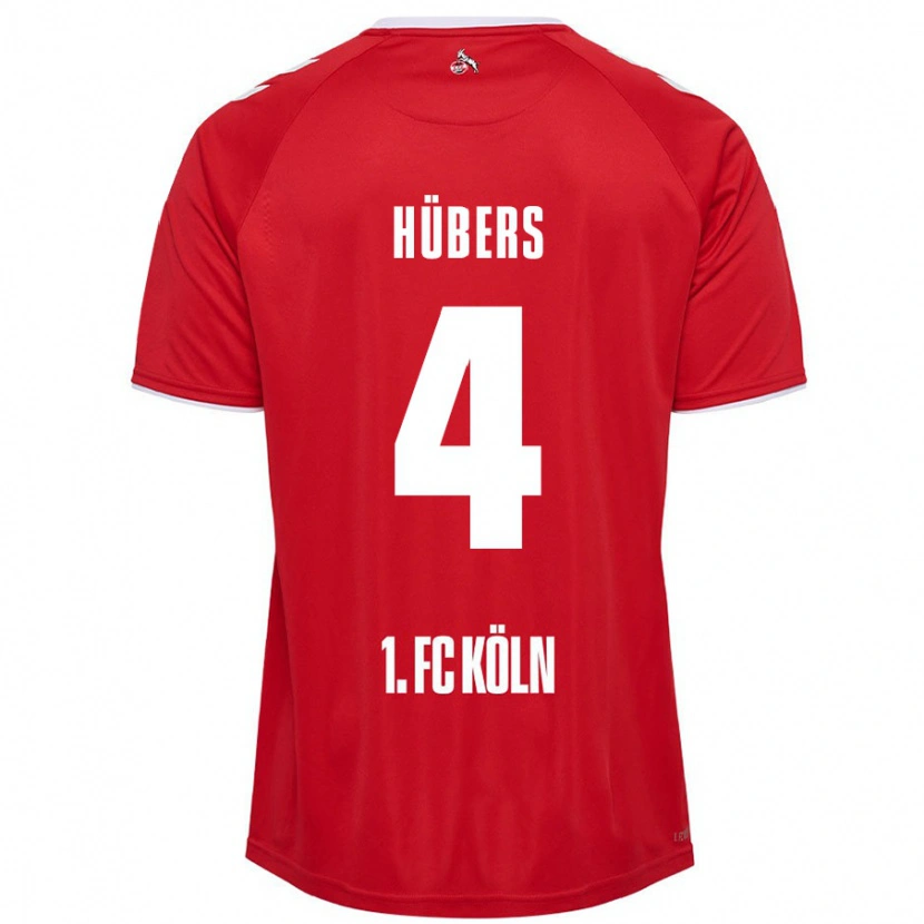 Danxen Barn Timo Hübers #4 Röd Vit Bortatröja Matchtröjor 2024/25 Tröjor T-Tröja