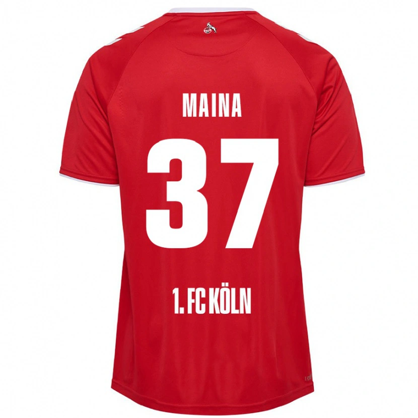 Danxen Barn Linton Maina #37 Röd Vit Bortatröja Matchtröjor 2024/25 Tröjor T-Tröja