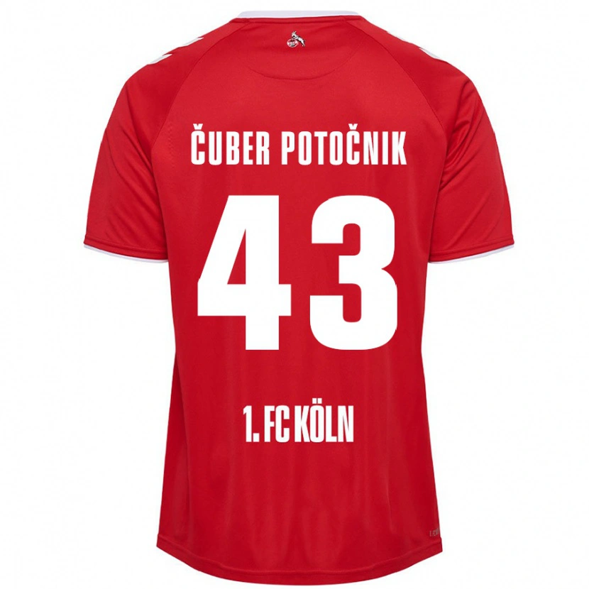 Danxen Barn Jaka Cuber Potocnik #43 Röd Vit Bortatröja Matchtröjor 2024/25 Tröjor T-Tröja