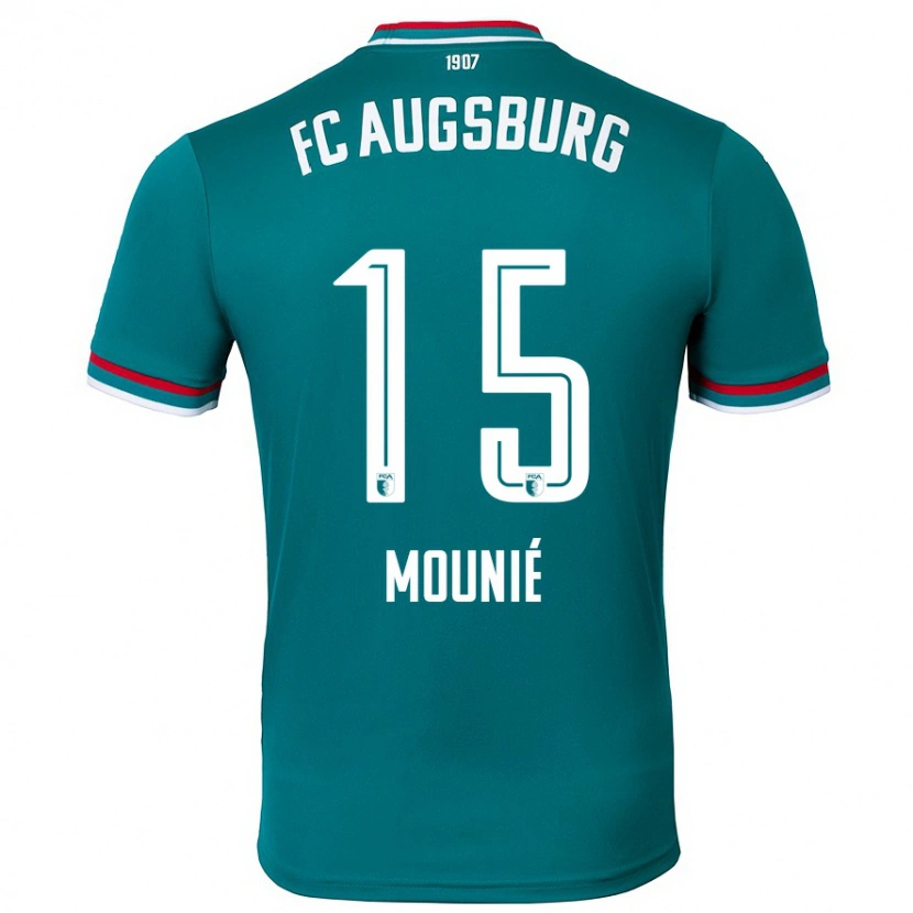 Danxen Barn Steve Mounié #15 Mörkgrön Bortatröja Matchtröjor 2024/25 Tröjor T-Tröja