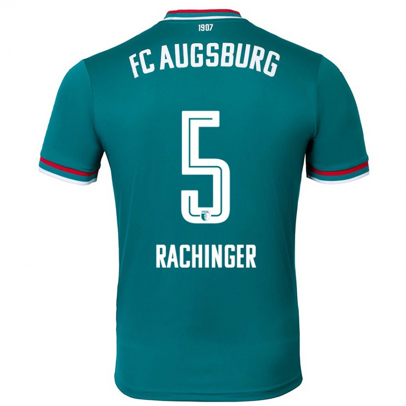 Danxen Barn Lorenz Rachinger #5 Mörkgrön Bortatröja Matchtröjor 2024/25 Tröjor T-Tröja