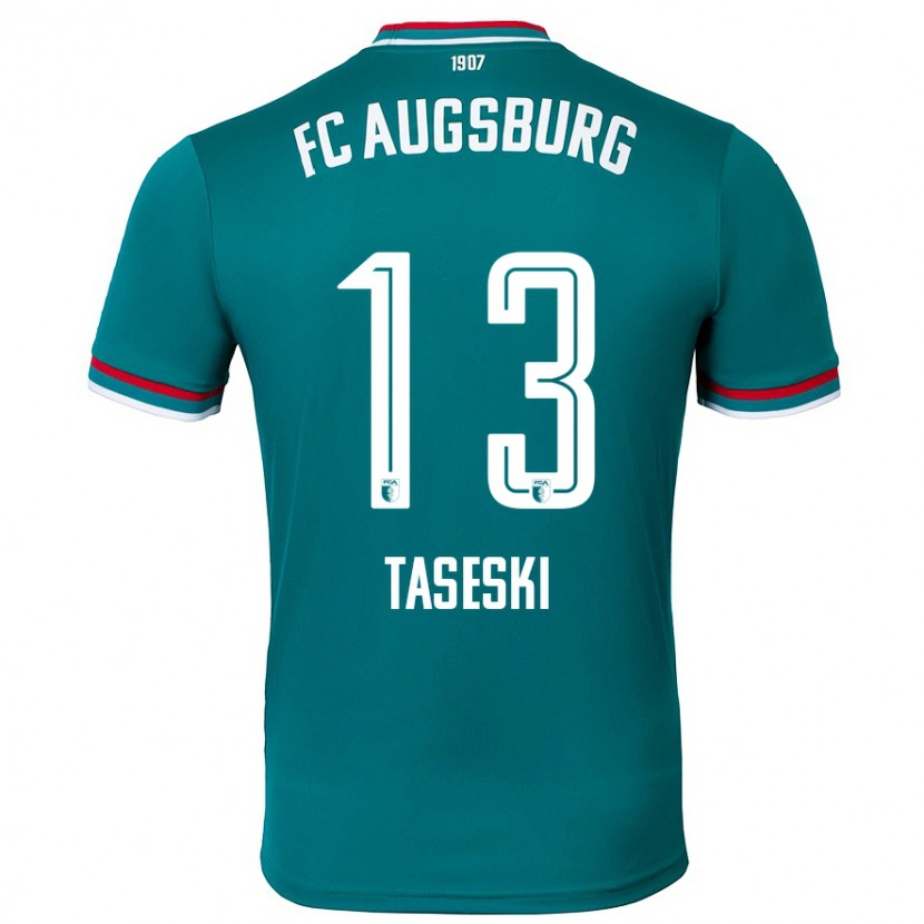 Danxen Barn Kristijan Taseski #13 Mörkgrön Bortatröja Matchtröjor 2024/25 Tröjor T-Tröja