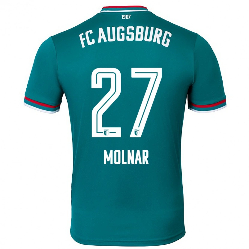Danxen Barn Lars Molnar #27 Mörkgrön Bortatröja Matchtröjor 2024/25 Tröjor T-Tröja