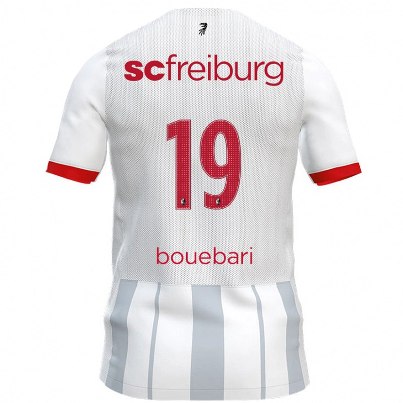 Danxen Barn Franci Bouebari #19 Vit Grå Bortatröja Matchtröjor 2024/25 Tröjor T-Tröja