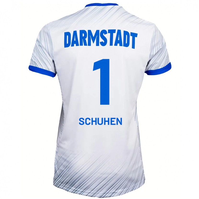 Danxen Barn Marcel Schuhen #1 Vit Blå Bortatröja Matchtröjor 2024/25 Tröjor T-Tröja