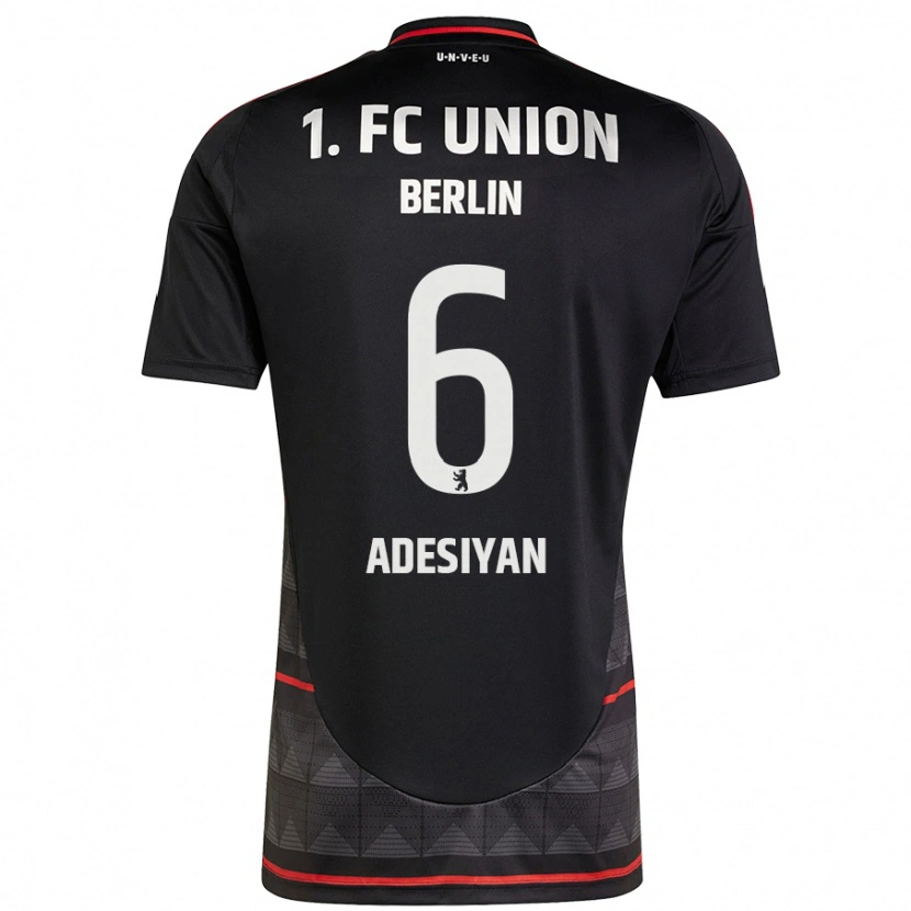 Danxen Barn Olufemi Adesiyan #6 Svart Bortatröja Matchtröjor 2024/25 Tröjor T-Tröja