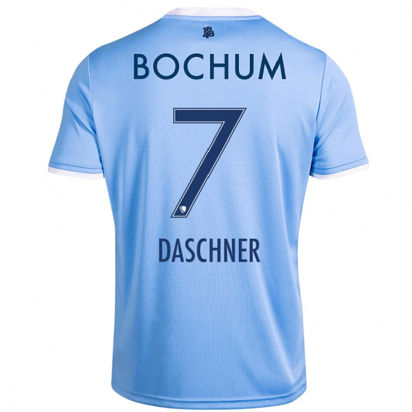 Danxen Barn Lukas Daschner #7 Himmelsblå Bortatröja Matchtröjor 2024/25 Tröjor T-Tröja