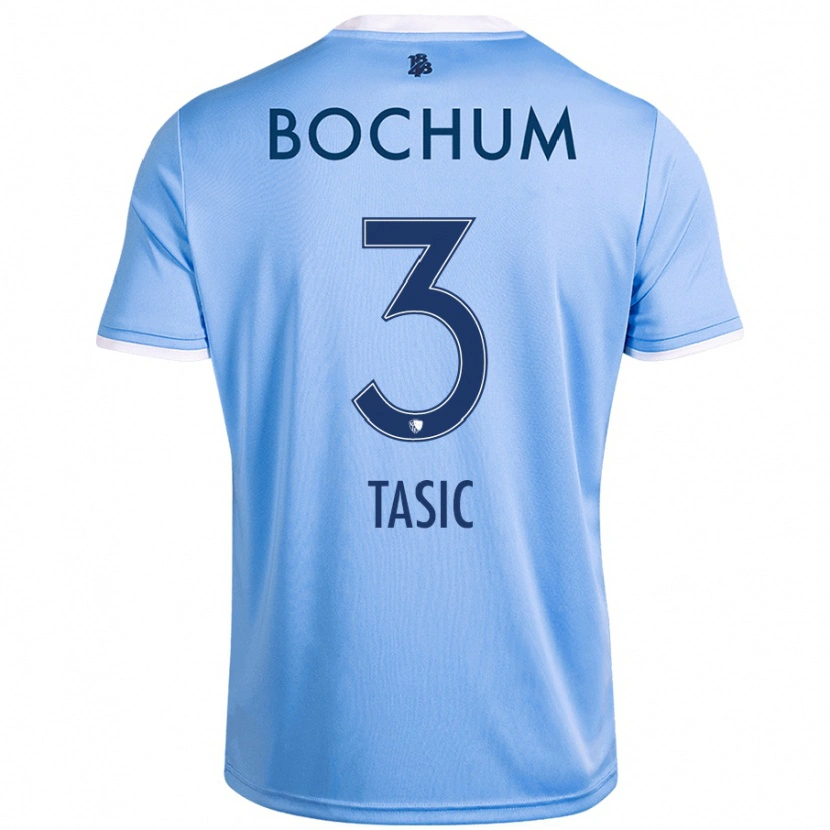 Danxen Barn Stevan Tasic #3 Himmelsblå Bortatröja Matchtröjor 2024/25 Tröjor T-Tröja