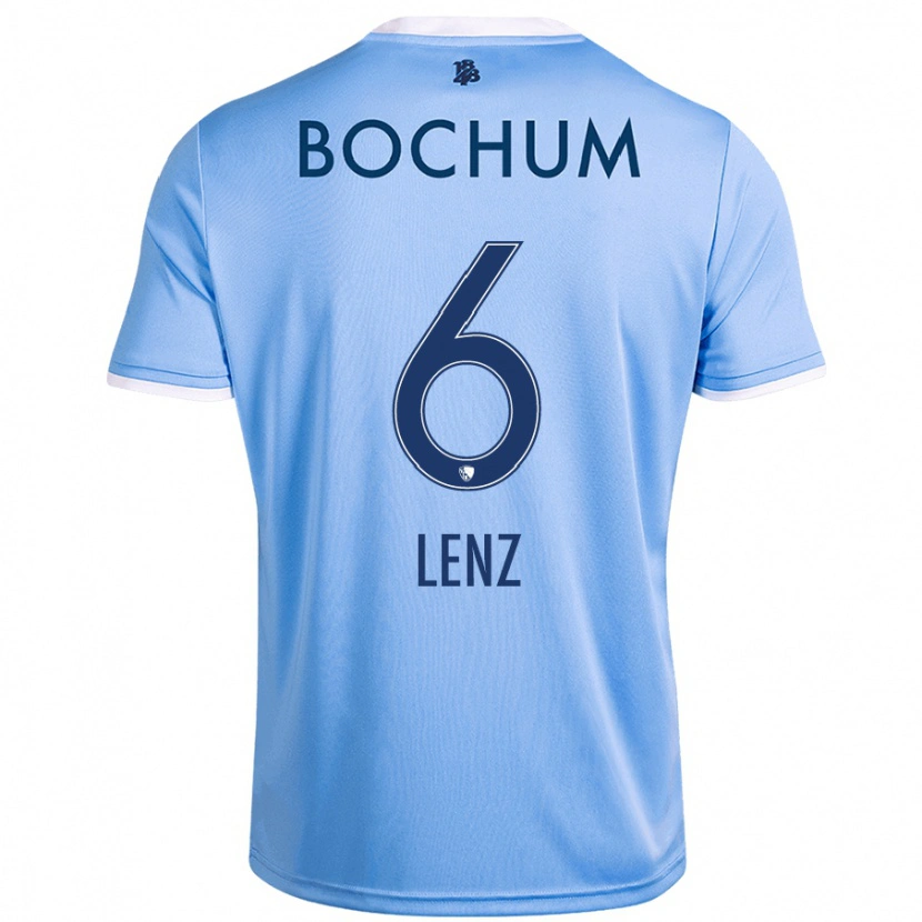 Danxen Barn Cajetan Lenz #6 Himmelsblå Bortatröja Matchtröjor 2024/25 Tröjor T-Tröja