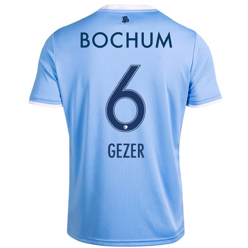 Danxen Barn Joel Gezer #6 Himmelsblå Bortatröja Matchtröjor 2024/25 Tröjor T-Tröja