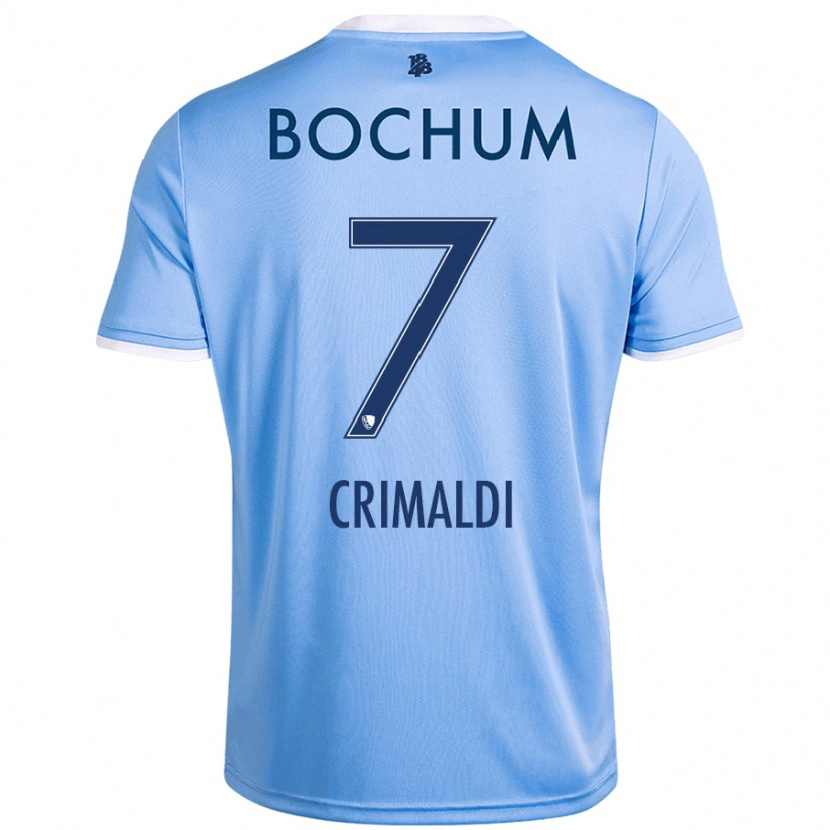 Danxen Barn Alessandro Crimaldi #7 Himmelsblå Bortatröja Matchtröjor 2024/25 Tröjor T-Tröja