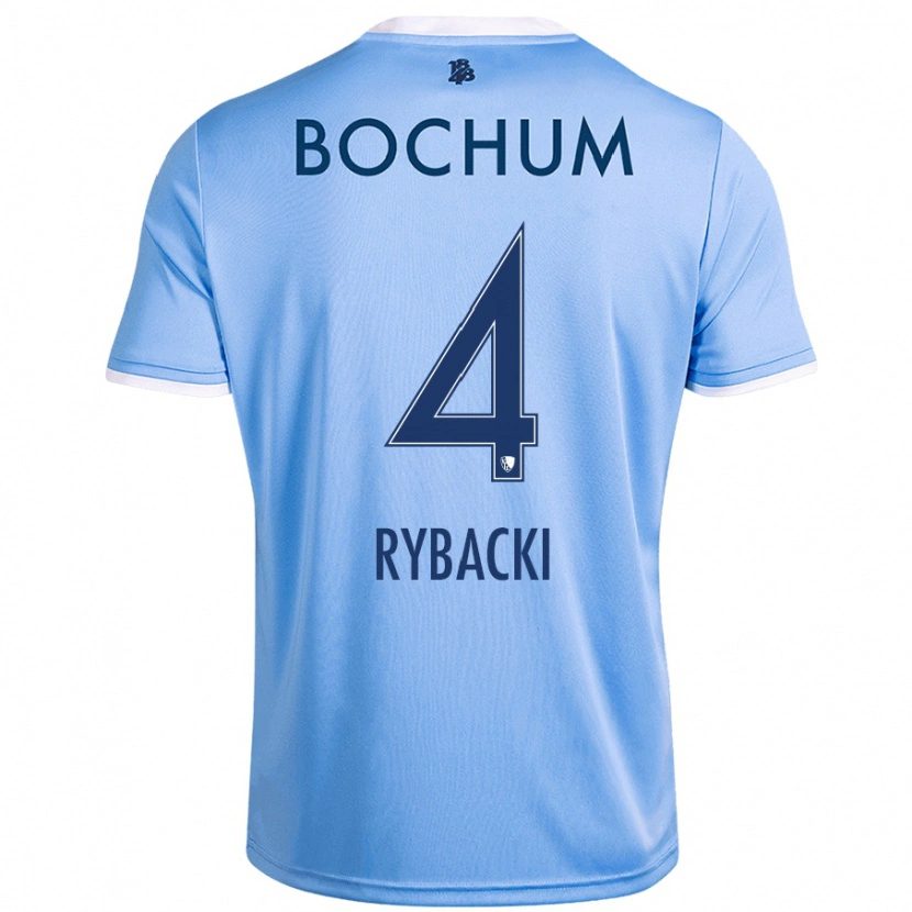 Danxen Barn Pia Rybacki #4 Himmelsblå Bortatröja Matchtröjor 2024/25 Tröjor T-Tröja