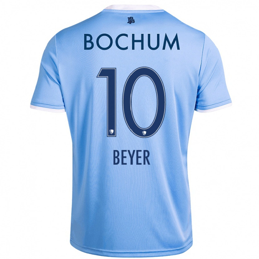 Danxen Barn Pia Beyer #10 Himmelsblå Bortatröja Matchtröjor 2024/25 Tröjor T-Tröja
