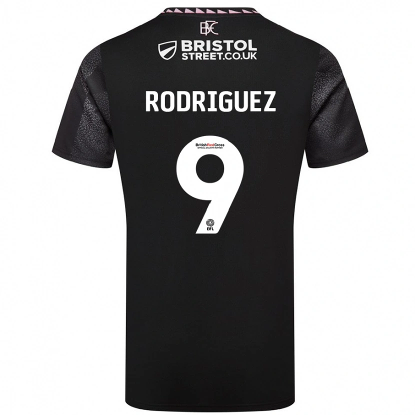 Danxen Barn Jay Rodríguez #9 Svart Bortatröja Matchtröjor 2024/25 Tröjor T-Tröja
