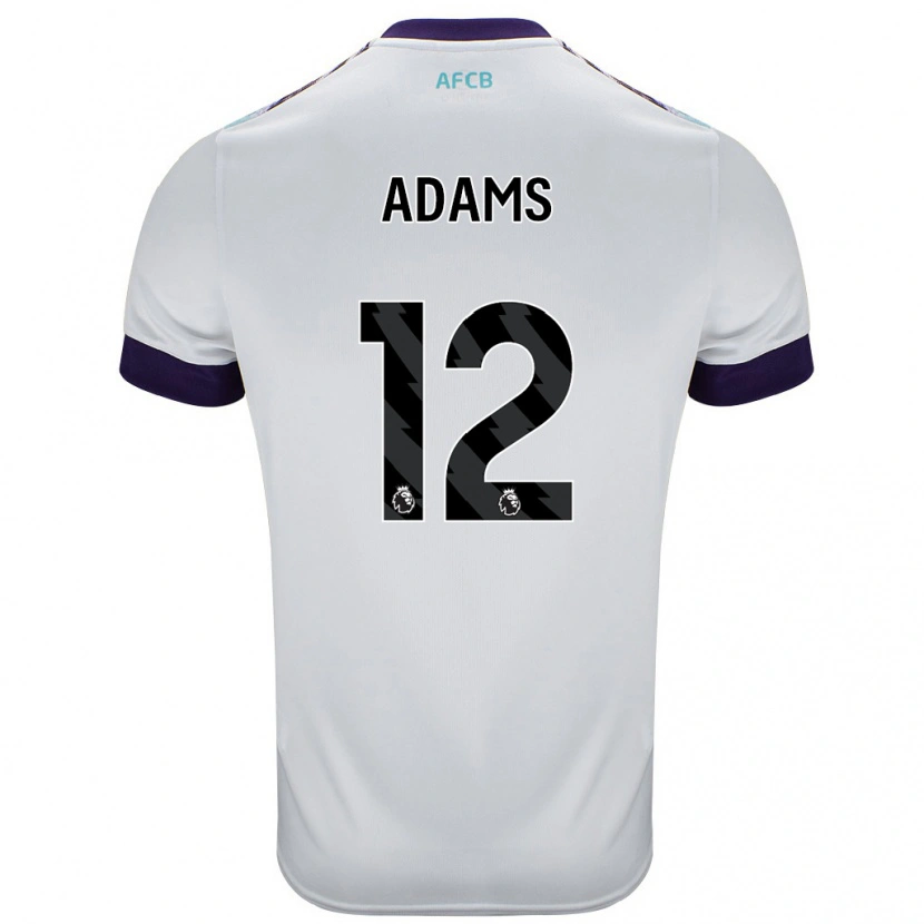 Danxen Barn Tyler Adams #12 Vit Grön Lila Bortatröja Matchtröjor 2024/25 Tröjor T-Tröja