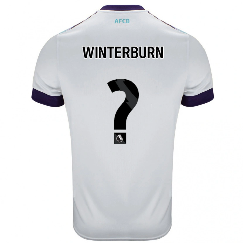 Danxen Barn Ben Winterburn #0 Vit Grön Lila Bortatröja Matchtröjor 2024/25 Tröjor T-Tröja