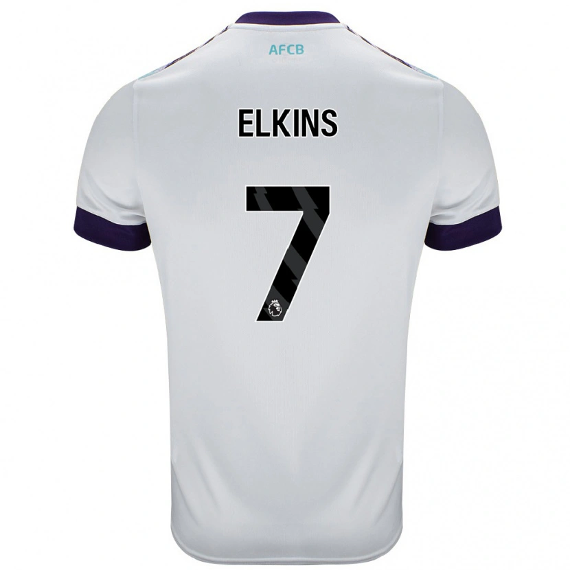 Danxen Barn Elle Elkins #7 Vit Grön Lila Bortatröja Matchtröjor 2024/25 Tröjor T-Tröja