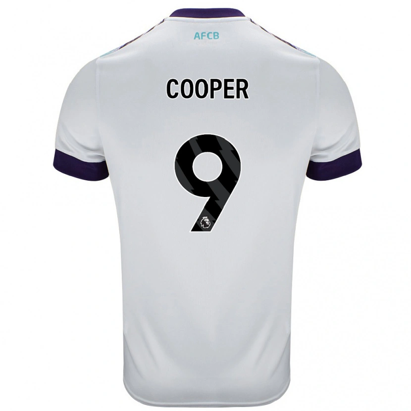 Danxen Barn Lucy Cooper #9 Vit Grön Lila Bortatröja Matchtröjor 2024/25 Tröjor T-Tröja