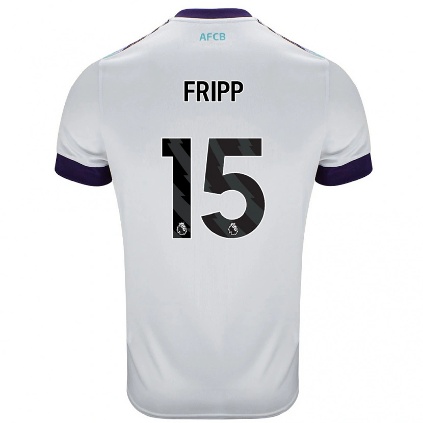 Danxen Barn Kelly Fripp #15 Vit Grön Lila Bortatröja Matchtröjor 2024/25 Tröjor T-Tröja