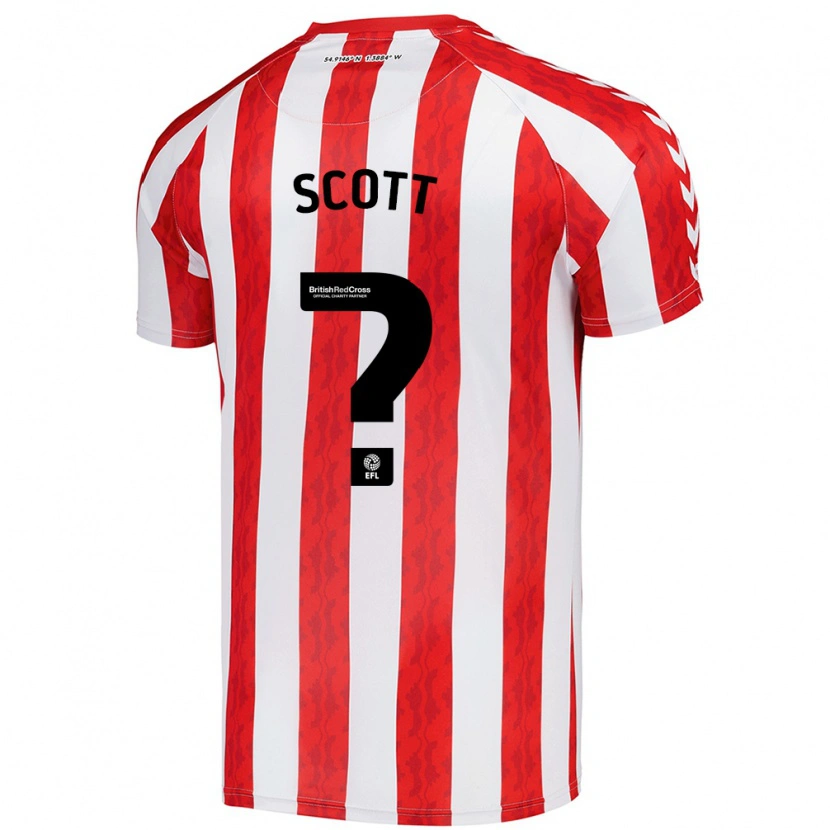 Danxen Män Felix Scott #0 Röd Vit Hemmatröja Matchtröjor 2024/25 Tröjor T-Tröja