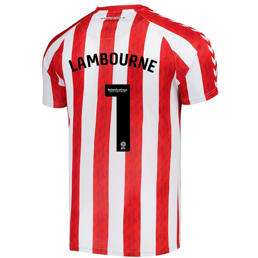Danxen Män Demi Lambourne #1 Röd Vit Hemmatröja Matchtröjor 2024/25 Tröjor T-Tröja