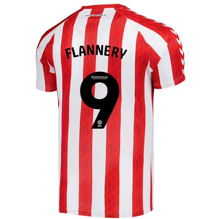 Danxen Män Keira Flannery #9 Röd Vit Hemmatröja Matchtröjor 2024/25 Tröjor T-Tröja