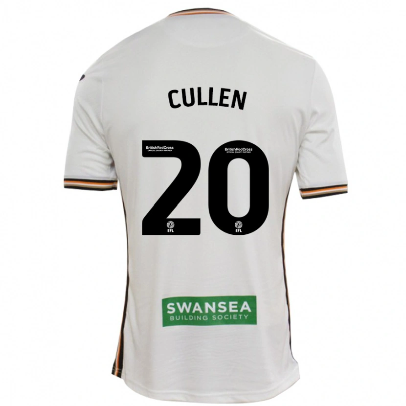 Danxen Män Liam Cullen #20 Vit Hemmatröja Matchtröjor 2024/25 Tröjor T-Tröja