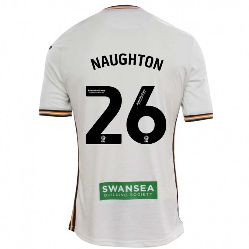 Danxen Män Kyle Naughton #26 Vit Hemmatröja Matchtröjor 2024/25 Tröjor T-Tröja