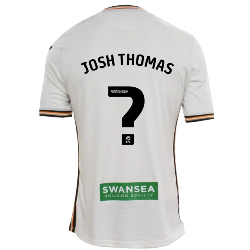 Danxen Män Josh Thomas #0 Vit Hemmatröja Matchtröjor 2024/25 Tröjor T-Tröja