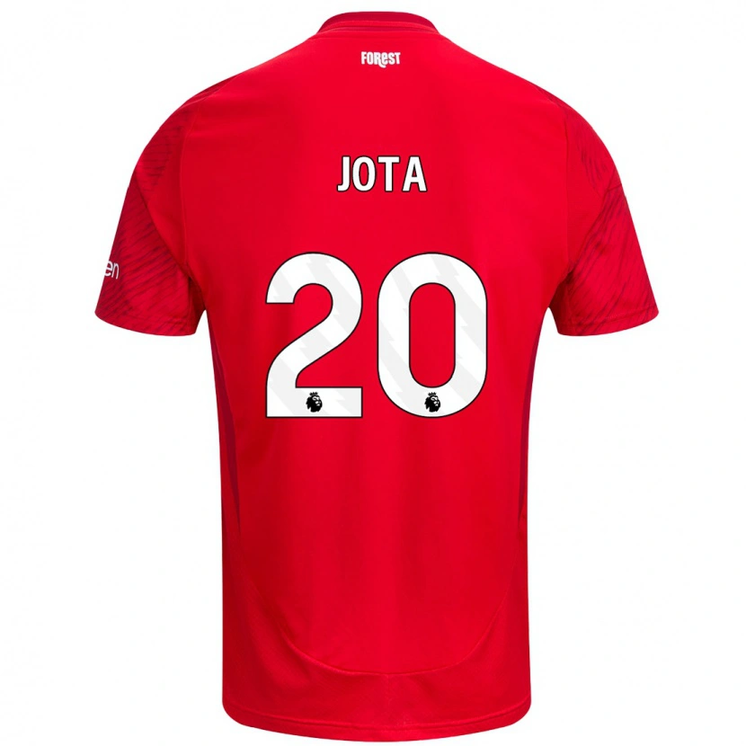 Danxen Män Jota Silva #20 Röd Vit Hemmatröja Matchtröjor 2024/25 Tröjor T-Tröja