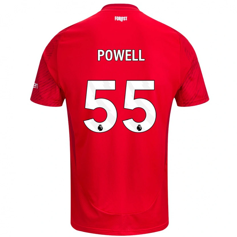 Danxen Män Josh Powell #55 Röd Vit Hemmatröja Matchtröjor 2024/25 Tröjor T-Tröja