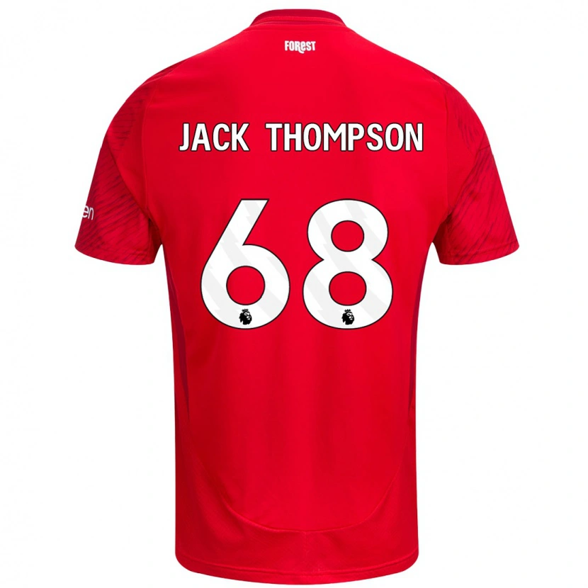 Danxen Män Jack Thompson #68 Röd Vit Hemmatröja Matchtröjor 2024/25 Tröjor T-Tröja
