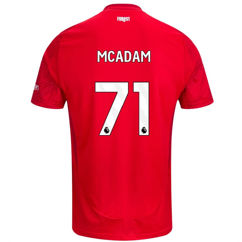 Danxen Män Kyle Mcadam #71 Röd Vit Hemmatröja Matchtröjor 2024/25 Tröjor T-Tröja