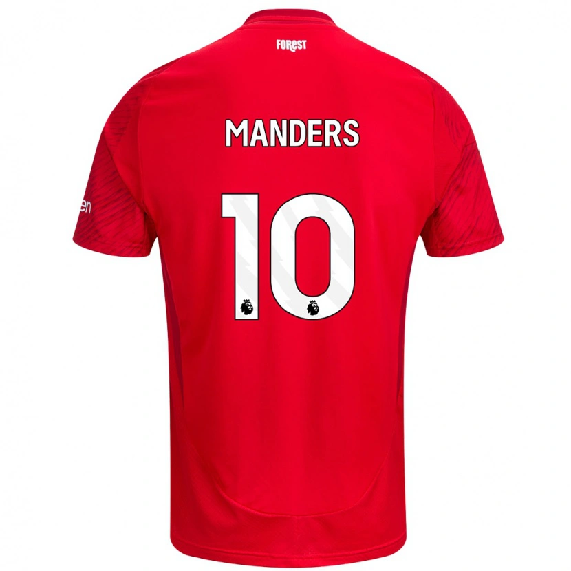 Danxen Män Holly Manders #10 Röd Vit Hemmatröja Matchtröjor 2024/25 Tröjor T-Tröja