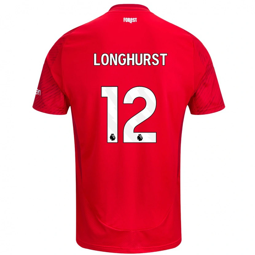 Danxen Män Kate Longhurst #12 Röd Vit Hemmatröja Matchtröjor 2024/25 Tröjor T-Tröja