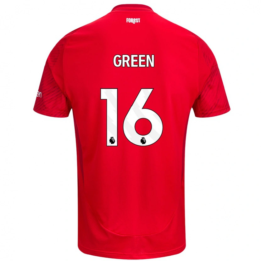 Danxen Män Mollie Green #16 Röd Vit Hemmatröja Matchtröjor 2024/25 Tröjor T-Tröja