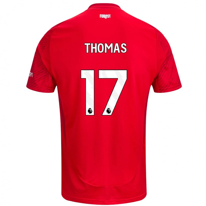 Danxen Män Freya Thomas #17 Röd Vit Hemmatröja Matchtröjor 2024/25 Tröjor T-Tröja