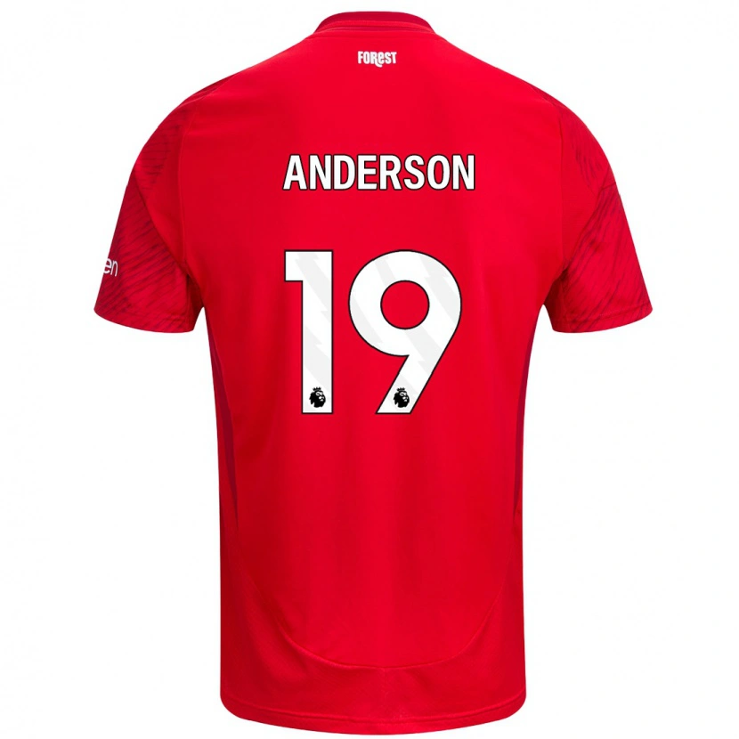 Danxen Män Becky Anderson #19 Röd Vit Hemmatröja Matchtröjor 2024/25 Tröjor T-Tröja