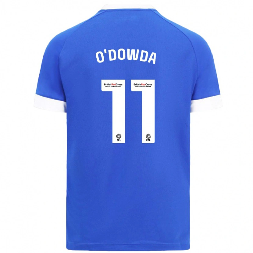 Danxen Män Callum O'dowda #11 Himmelsblå Hemmatröja Matchtröjor 2024/25 Tröjor T-Tröja