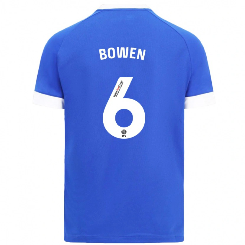 Danxen Män Megan Bowen #6 Himmelsblå Hemmatröja Matchtröjor 2024/25 Tröjor T-Tröja