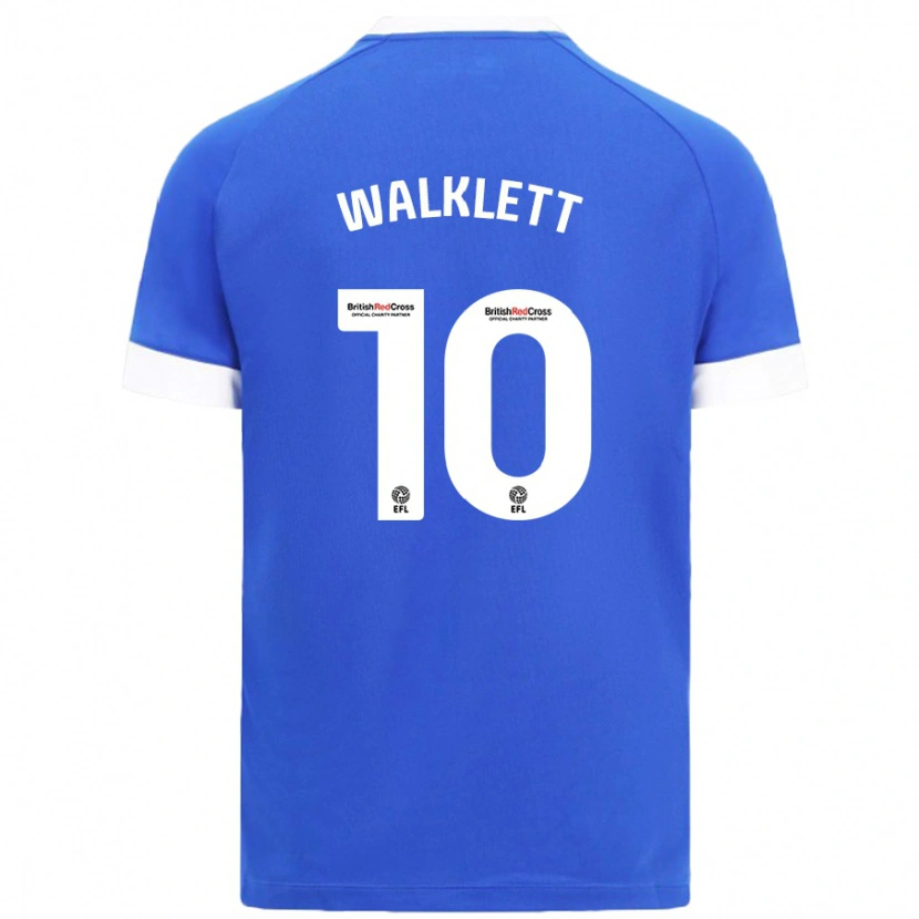 Danxen Män Kerry Walklett #10 Himmelsblå Hemmatröja Matchtröjor 2024/25 Tröjor T-Tröja