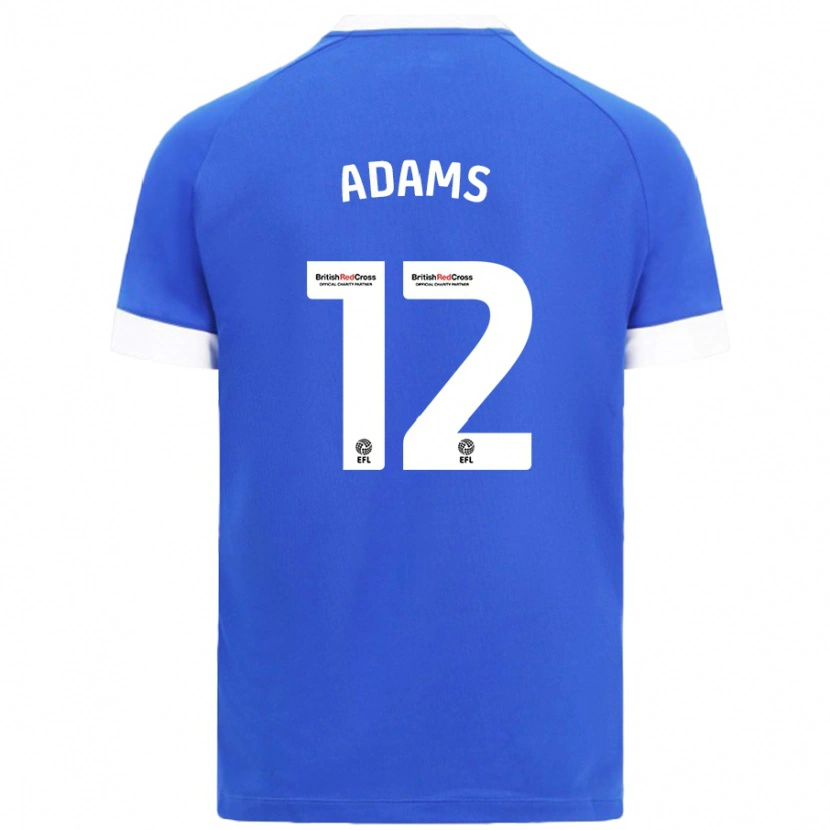 Danxen Män Kelly Adams #12 Himmelsblå Hemmatröja Matchtröjor 2024/25 Tröjor T-Tröja