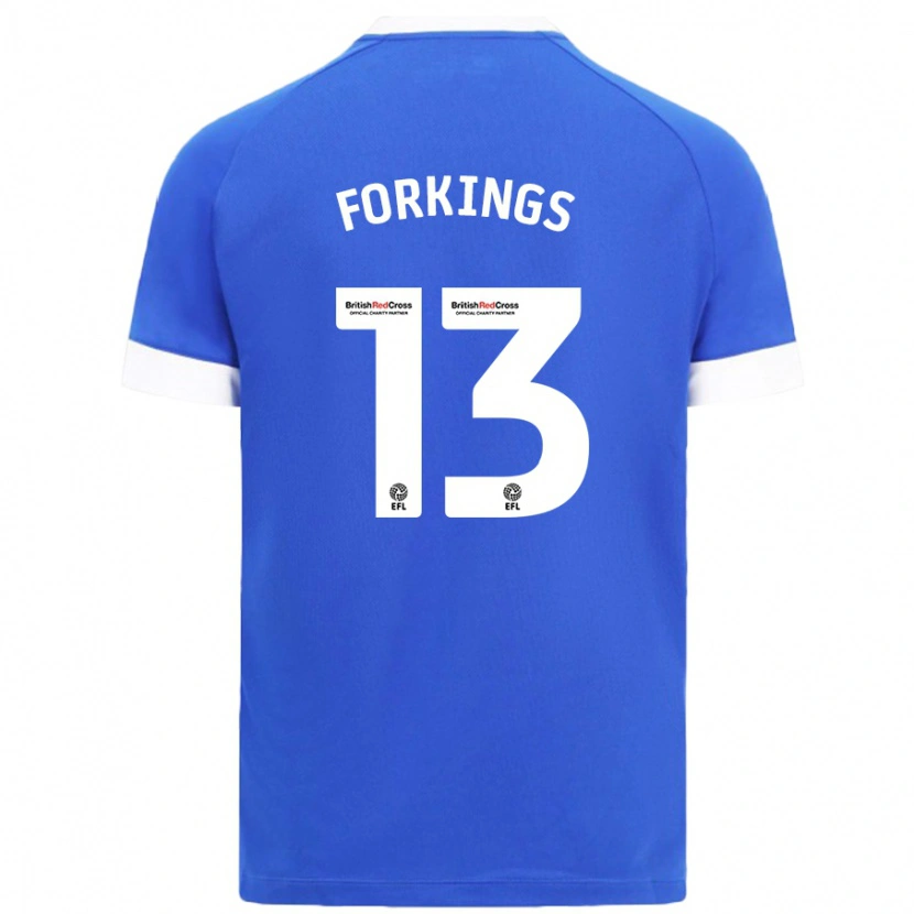 Danxen Män Amelia Forkings #13 Himmelsblå Hemmatröja Matchtröjor 2024/25 Tröjor T-Tröja