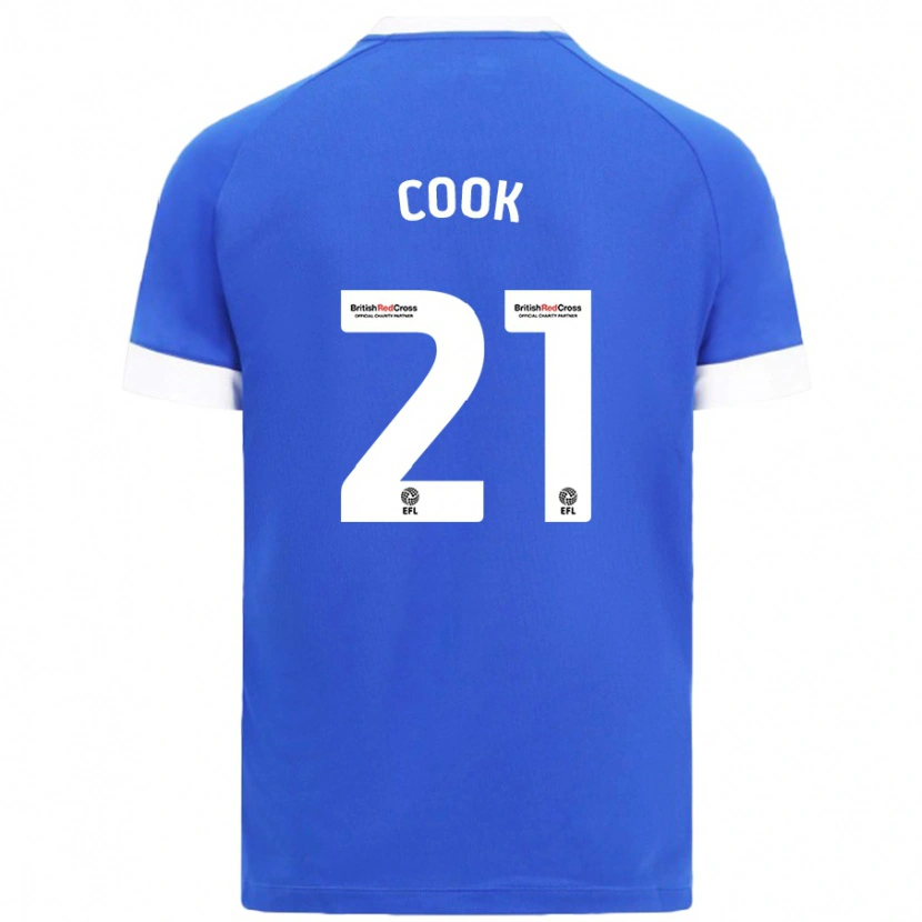 Danxen Män Mikayla Cook #21 Himmelsblå Hemmatröja Matchtröjor 2024/25 Tröjor T-Tröja