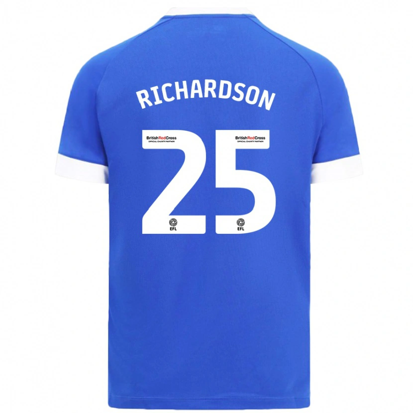 Danxen Män Tija Richardson #25 Himmelsblå Hemmatröja Matchtröjor 2024/25 Tröjor T-Tröja