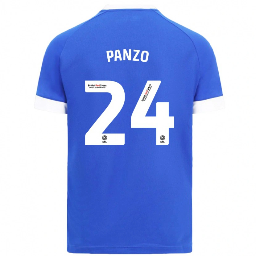 Danxen Män Jonathan Panzo #24 Himmelsblå Hemmatröja Matchtröjor 2024/25 Tröjor T-Tröja