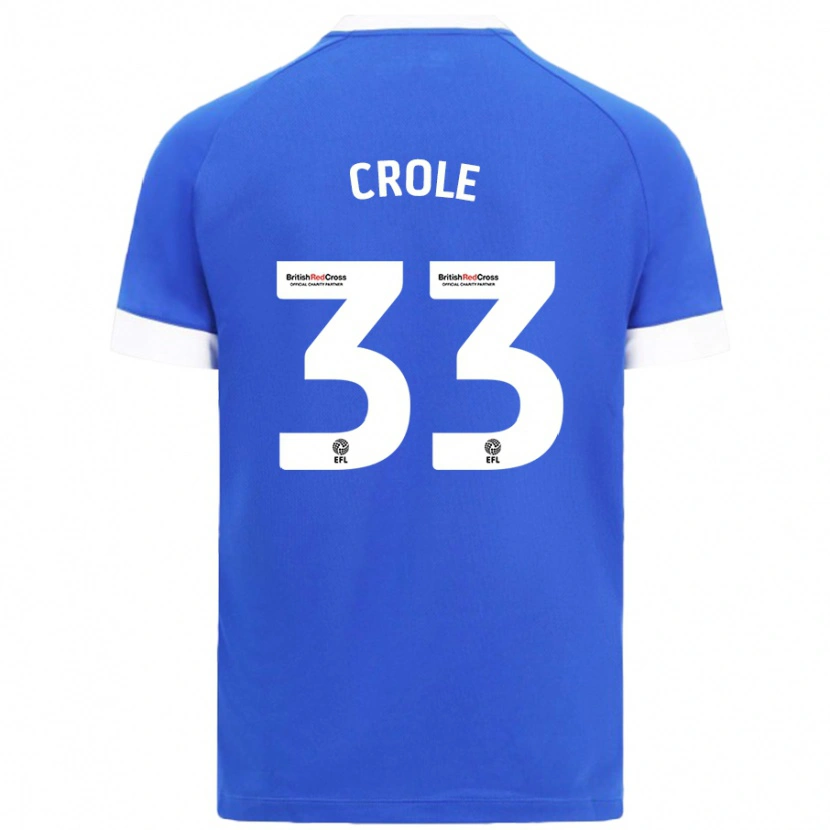 Danxen Män James Crole #33 Himmelsblå Hemmatröja Matchtröjor 2024/25 Tröjor T-Tröja