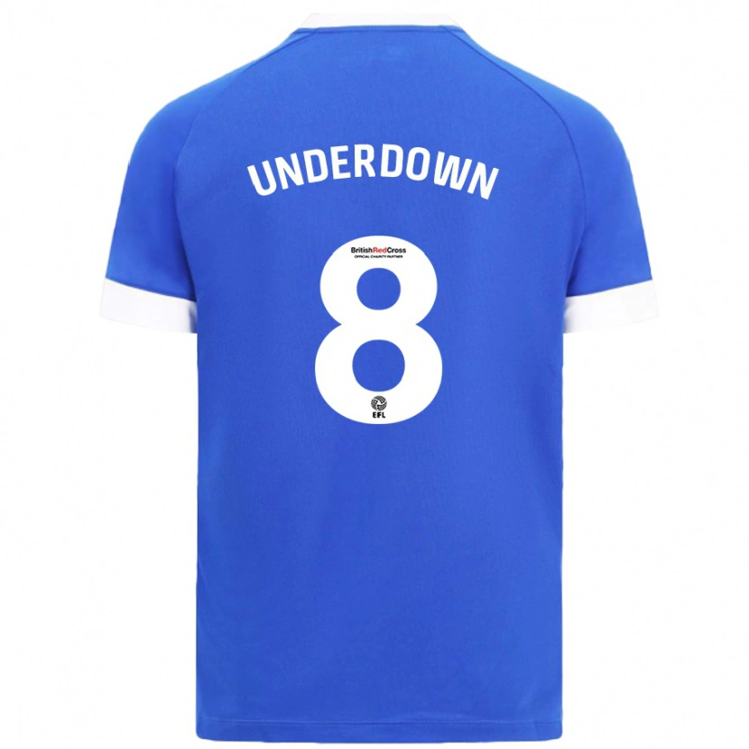 Danxen Män Kanisha Underdown #8 Himmelsblå Hemmatröja Matchtröjor 2024/25 Tröjor T-Tröja