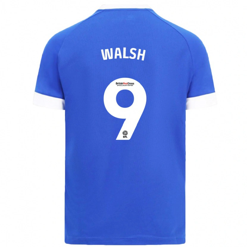 Danxen Män Catherine Walsh #9 Himmelsblå Hemmatröja Matchtröjor 2024/25 Tröjor T-Tröja
