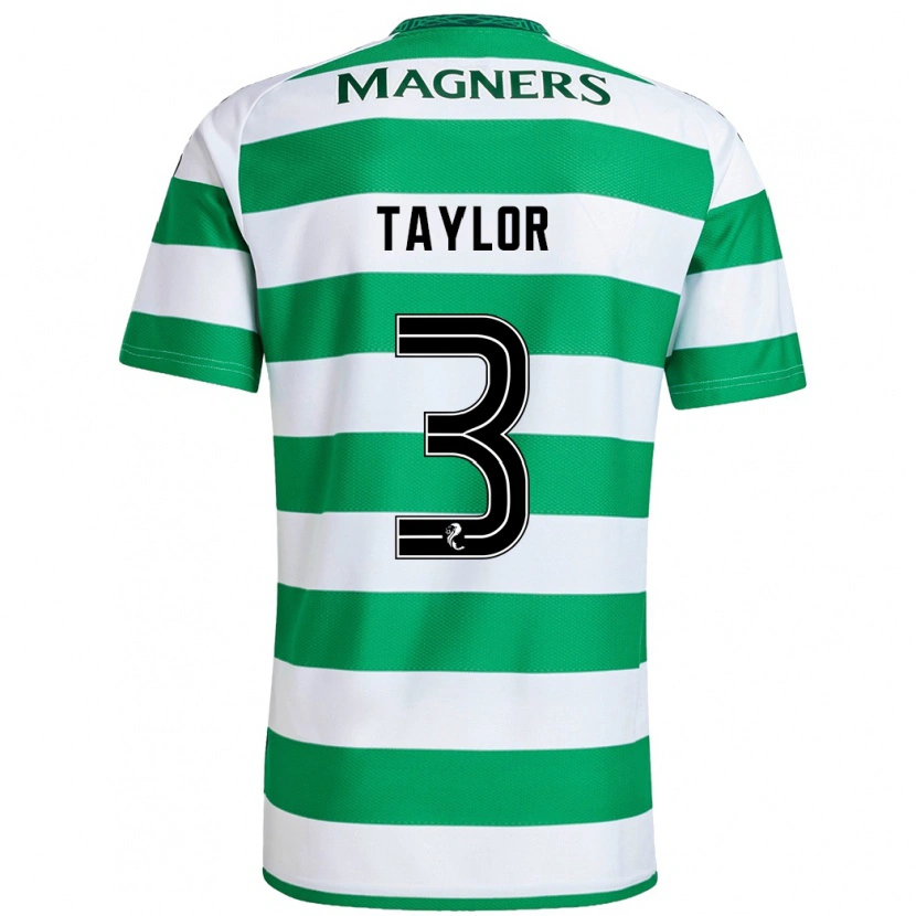 Danxen Män Greg Taylor #3 Grön Vit Hemmatröja Matchtröjor 2024/25 Tröjor T-Tröja